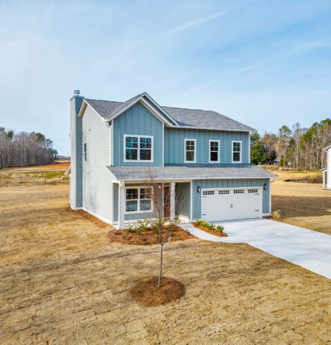 The Ponderosa custom home floor plan front elevation - JW York Homes Athens GA