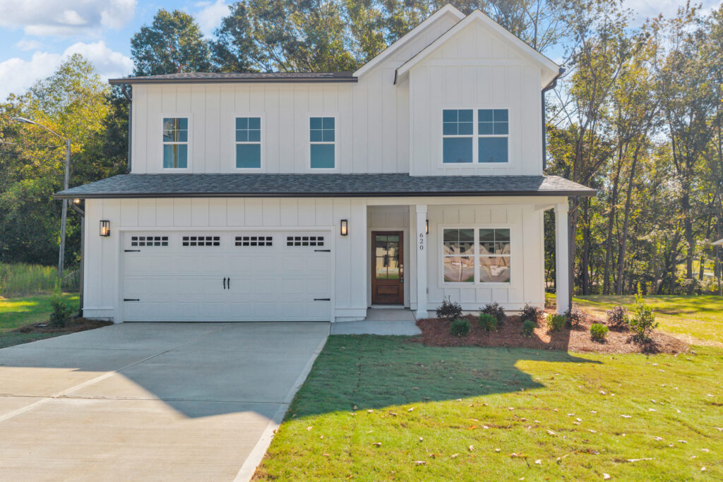 Two-story custom home with a two-car garage built by J.W. York Homes in Athens, GA